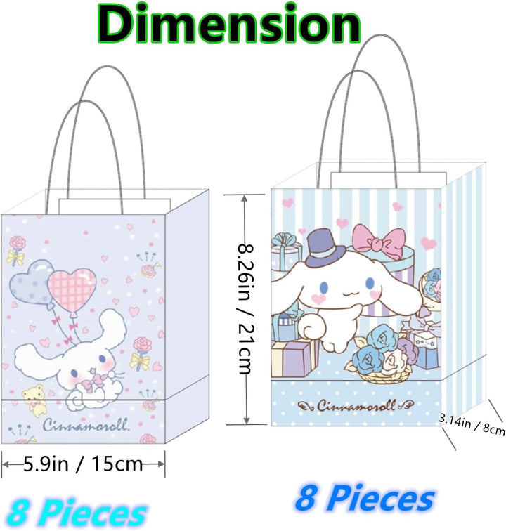 Encantadoras bolsas de regalo premium con temática de Cinnamoroll: un abrazo caprichoso para regalos preciados