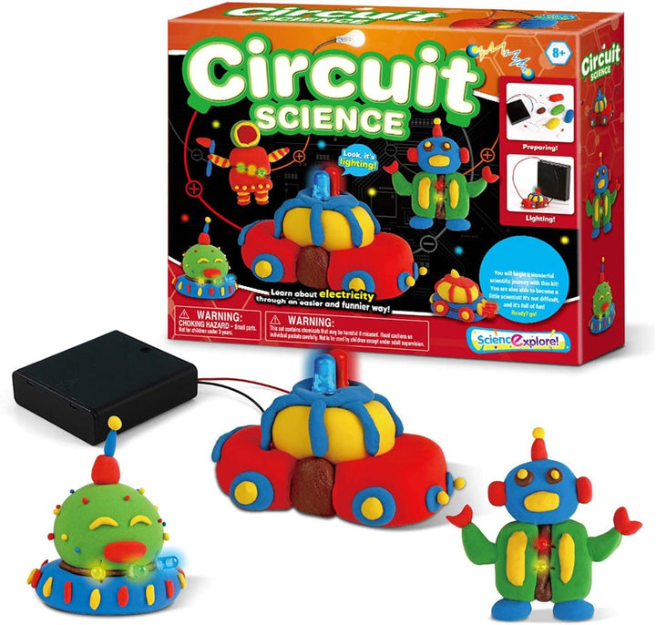 Kit de ciencia de circuitos de ScienExplorer: aprendizaje eléctrico interactivo para niños mayores de 8 años