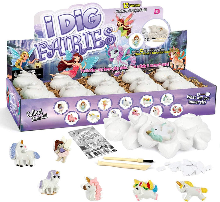 Magical 'I Dig Fairies' Toy Set - Unearth Fairies & Unicorns for Endless Imaginative Play!
