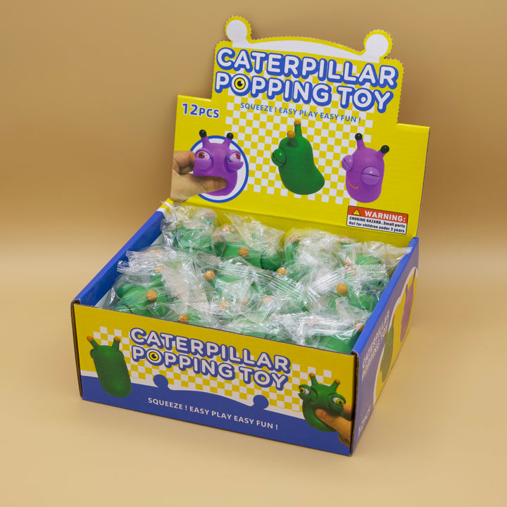 [230118] 12 Pcs Relieve Stress and Have Fun with Grass Worm Pinch: The Ultimate Stress-Relieving Toy