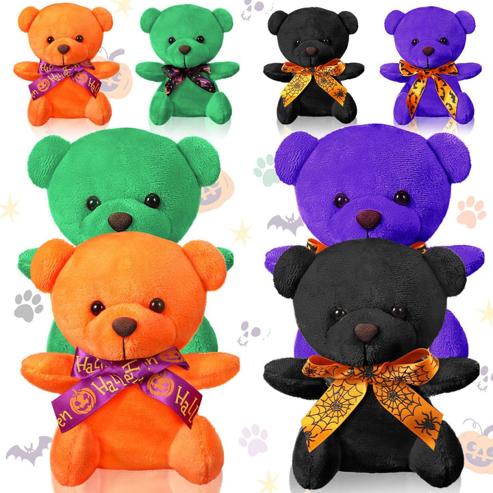 Wholesale Halloween Teddy Troupe - 8-Pack Festive Bears for Seasonal Retail
