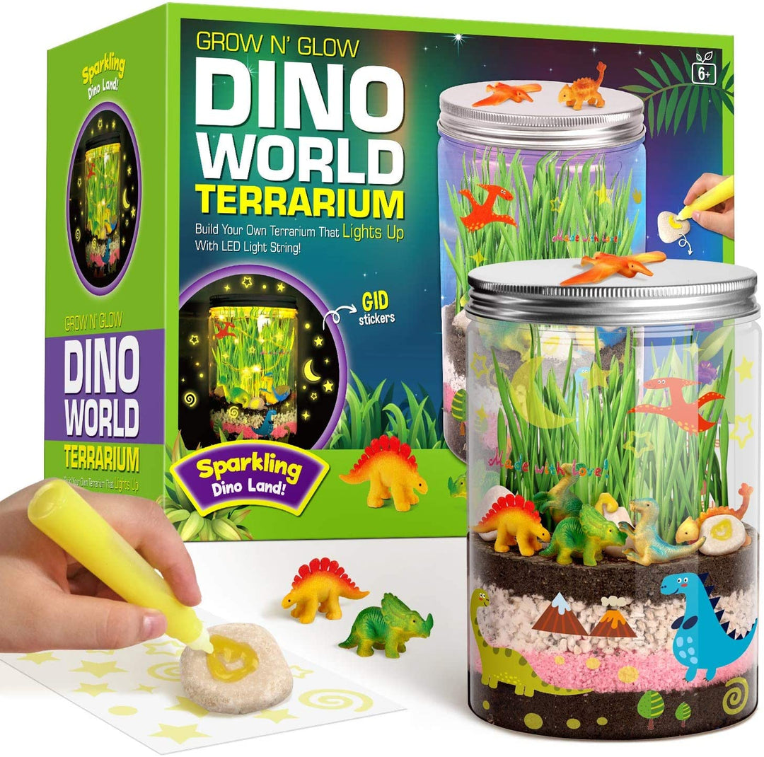 [EDM007] Dino World Terrarium Kit: Light Up Your Child's Imagination