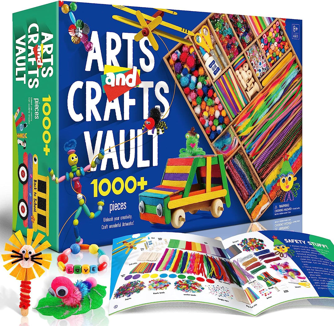 [EDM162] 1,000+ Piece Arts & Crafts Vault Kit: Unleash the Artist Within!