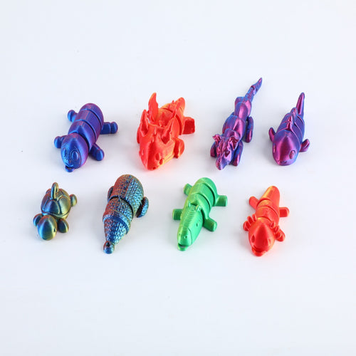 Assorted Mini Toy Figures Collection – 12pcs 3D Printed Bulk Figurines for Party Favors, Desktop Decor & Kids Collectibles