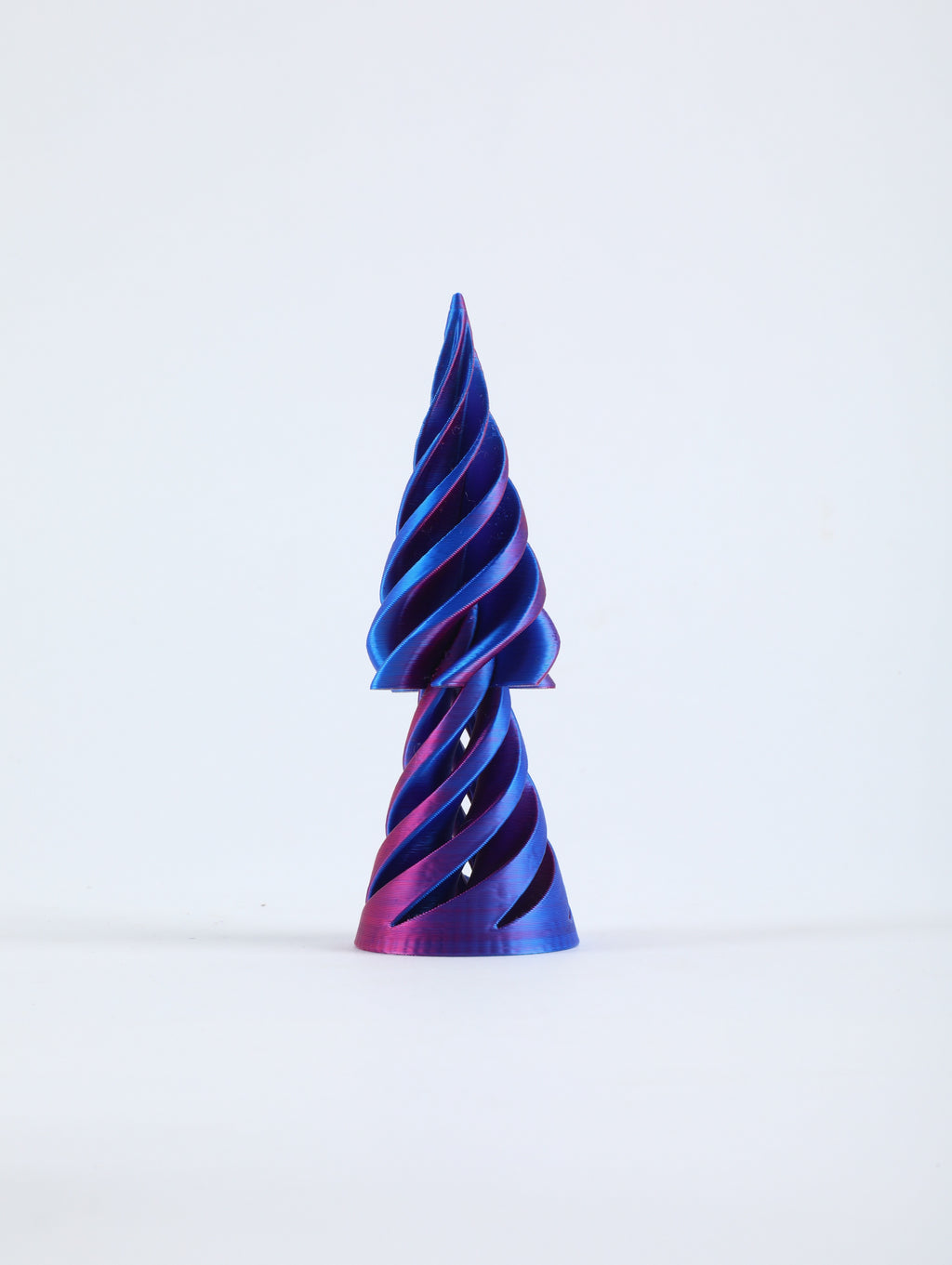 Assorted 3D Printed Decorative Shapes – Geometric Cube, Pineapple, Cone & Tree Collection for Desk Decor