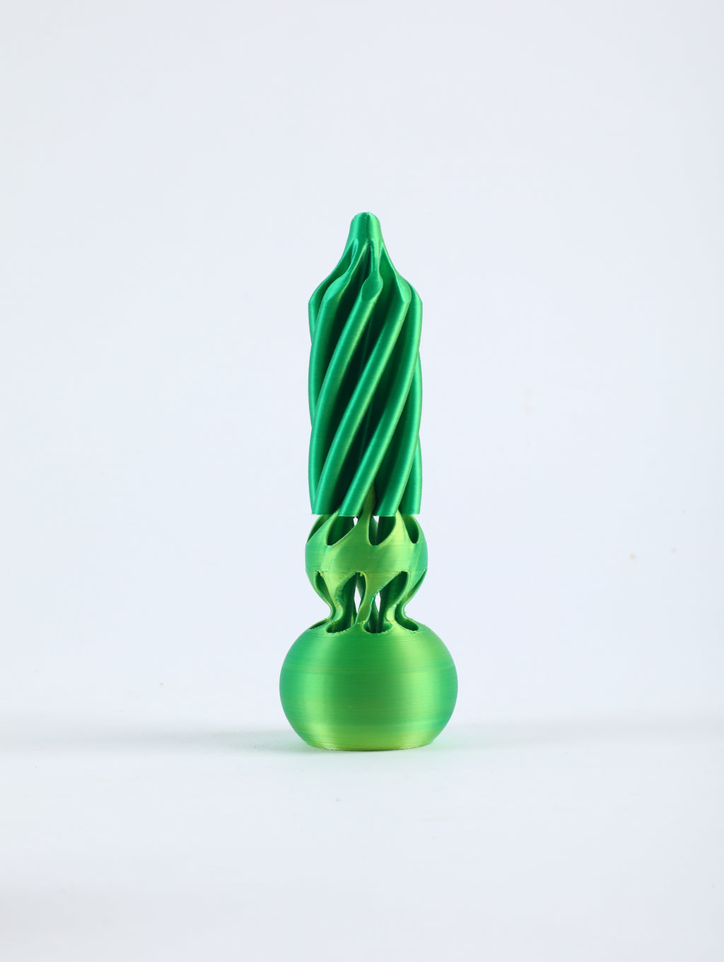 Assorted 3D Printed Decorative Shapes – Geometric Cube, Pineapple, Cone & Tree Collection for Desk Decor