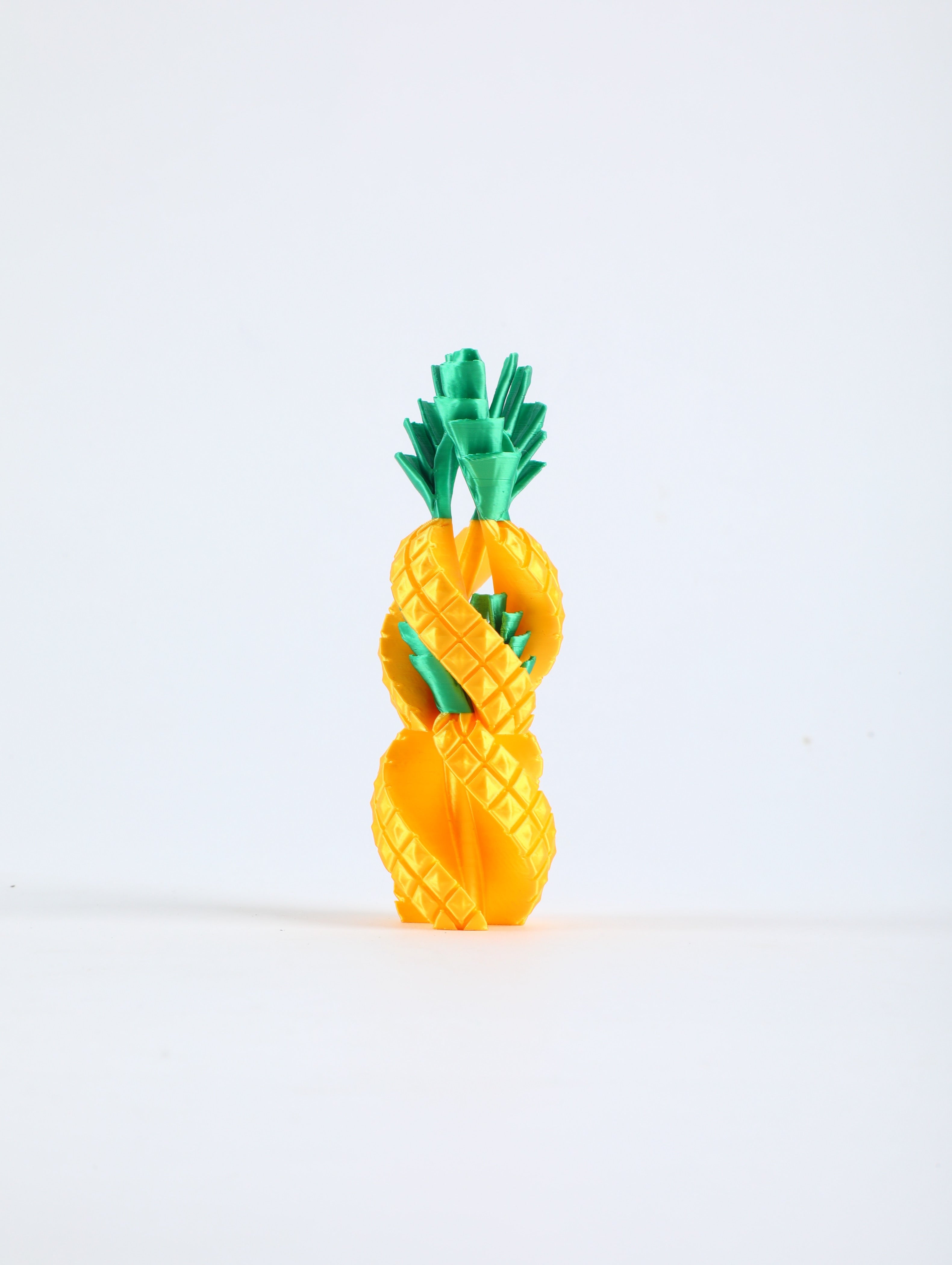 Assorted 3D Printed Decorative Shapes – Geometric Cube, Pineapple, Cone & Tree Collection for Desk Decor