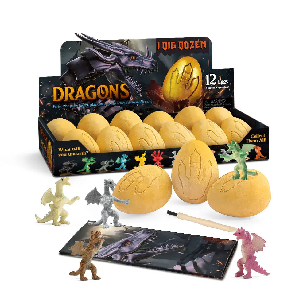 Discover Mythical Beasts with 'I Dig Dozen Dragons' - Exciting Dragon Digging Toy Kit for Kids!