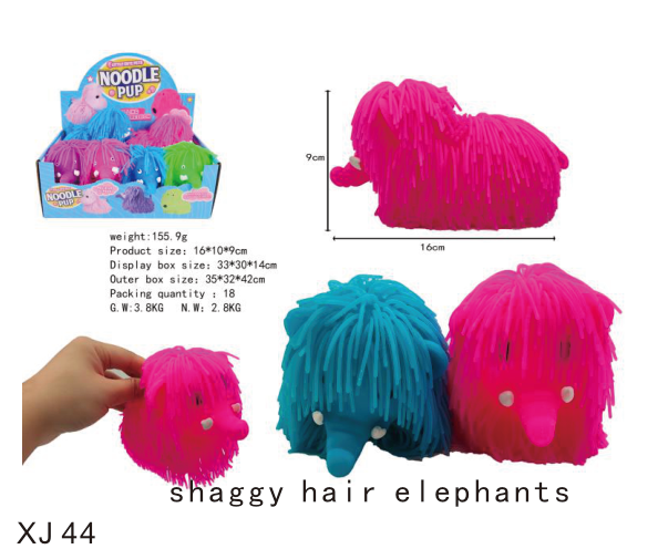 Shaggy Hair Elephants