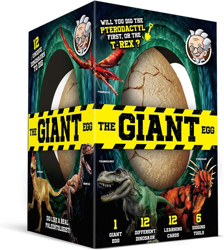 [EDM039] Giant Dino Egg - Dig and Discover Exciting Dinosaur Toys - Educational Gift for Kids