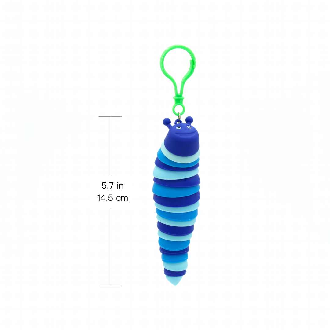 [20220313] 24Pcs Big Eye Fidget Crawler Slug Keychain Sensory Toy Three Design Mixed
